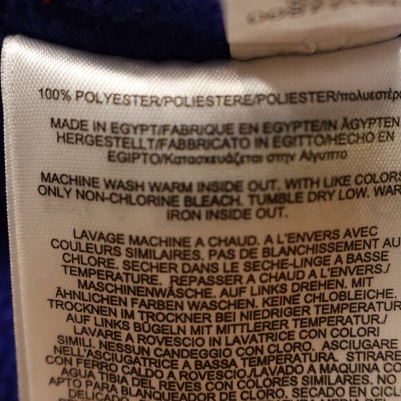 Brooks Brothers half zip fleece pullover men's large blue - Picture 11 of 12